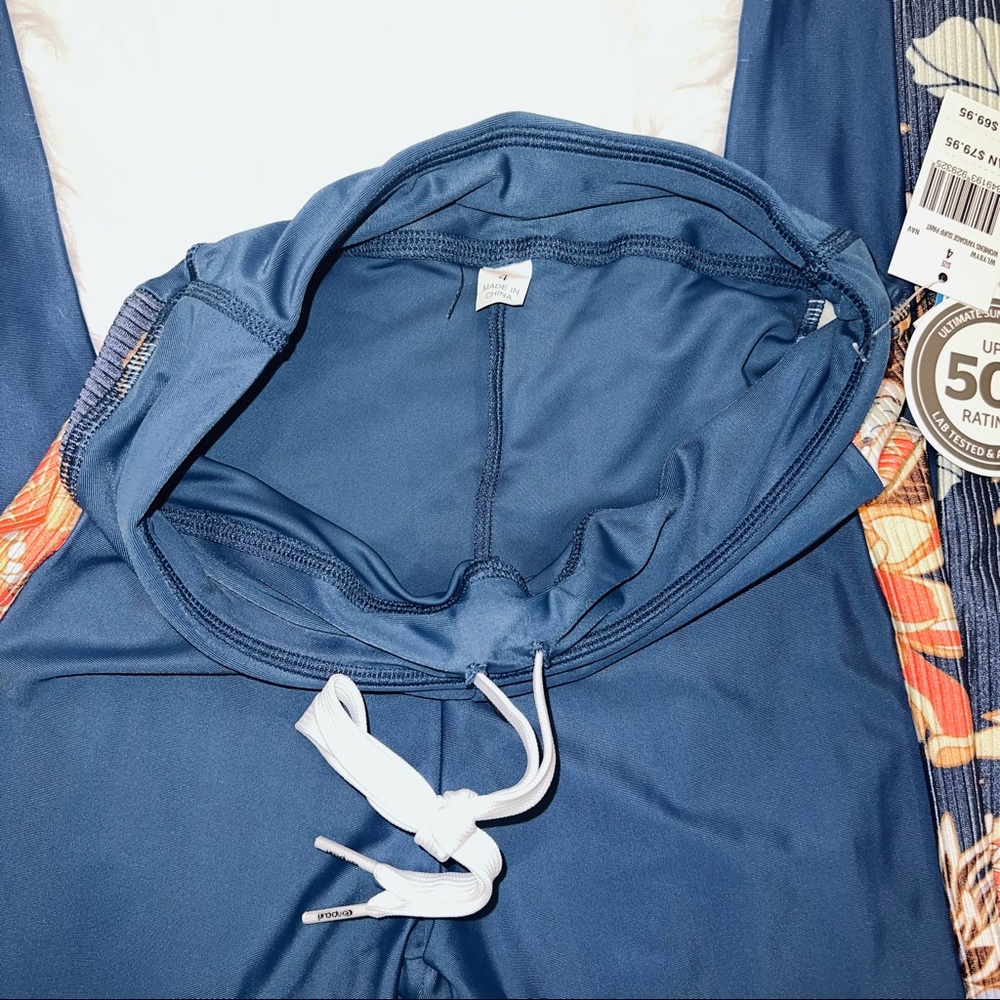 Rip Curl Blue and Floral Yardage Surf Pants Size 4 / XS - Picture 7 of 13